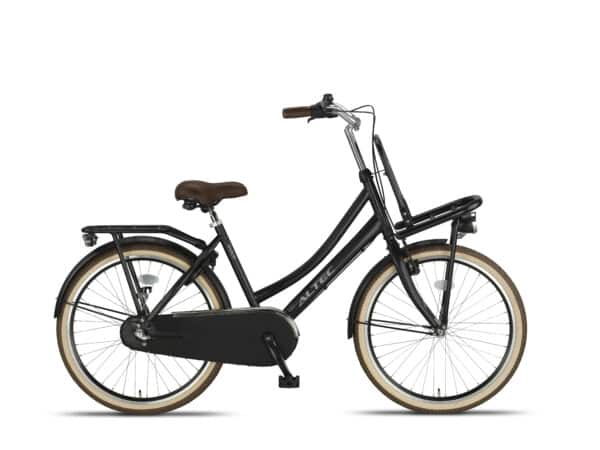 Altec Dutch Dames Transportfiets 24 inch 42 cm Zwart Mat