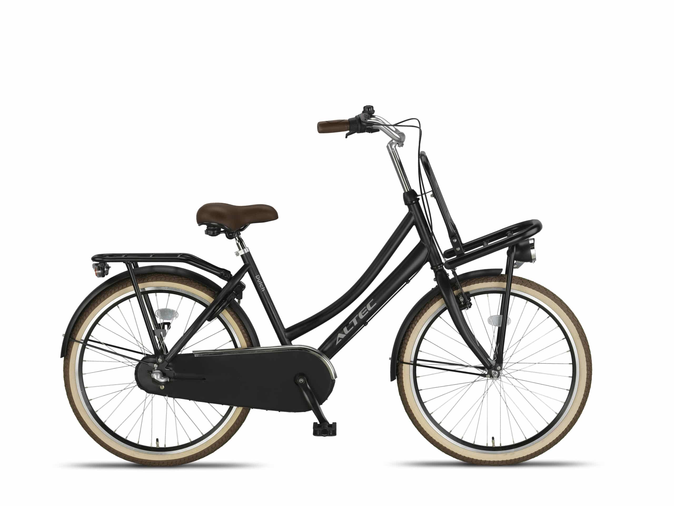 Altec Dutch Dames Transportfiets 24 inch 42 cm Zwart Mat
