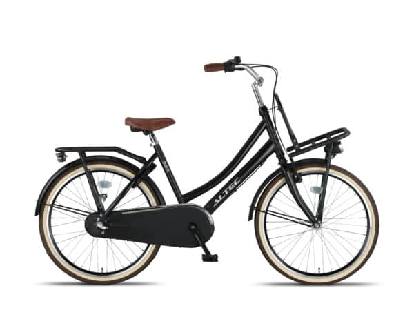 Altec Dutch Dames Transportfiets 24 inch 42 cm Zwart Mat