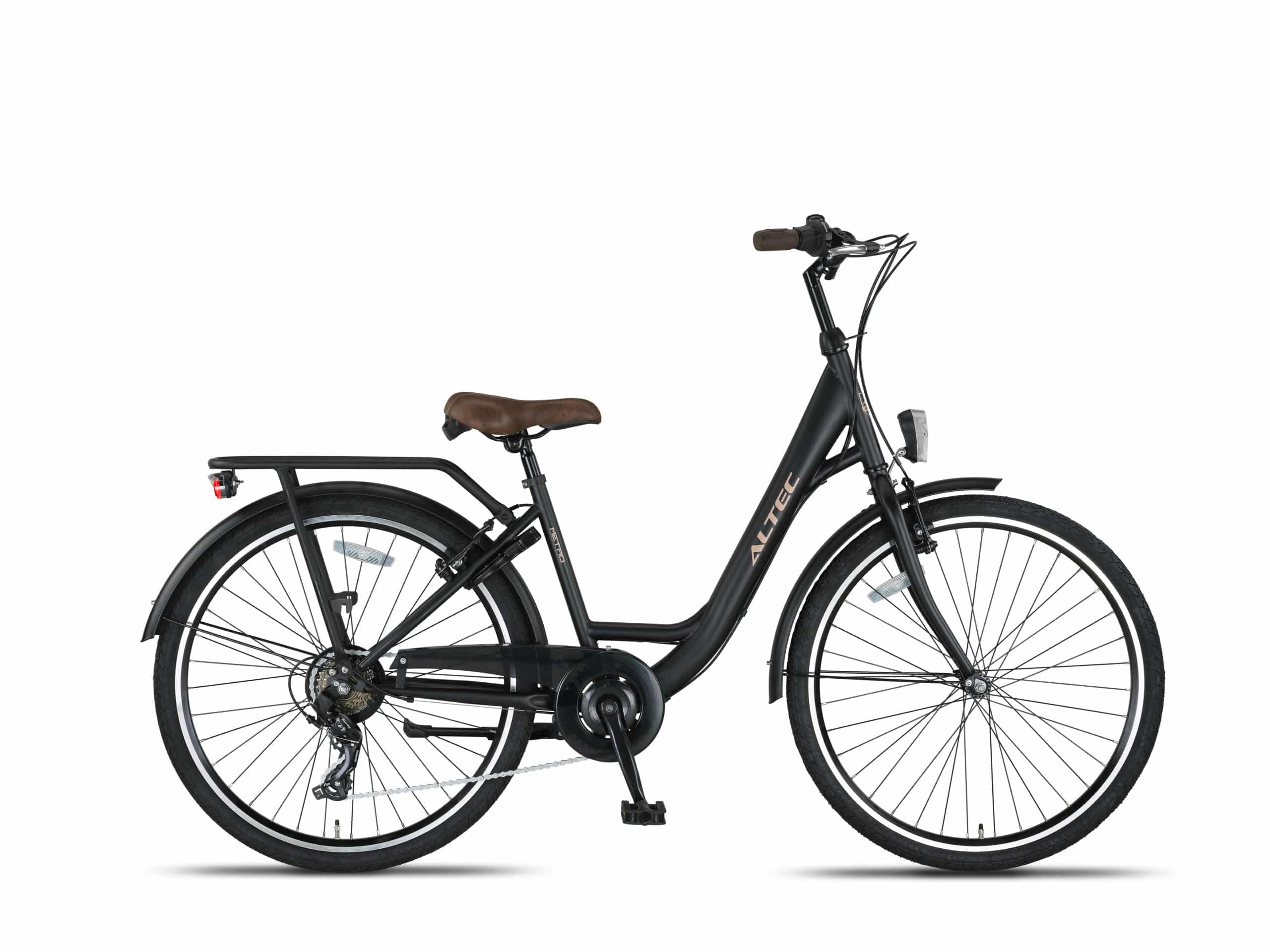 Altec Metro Meisjesfietsen V Meisjesfiets 26 inch Zwart Mat