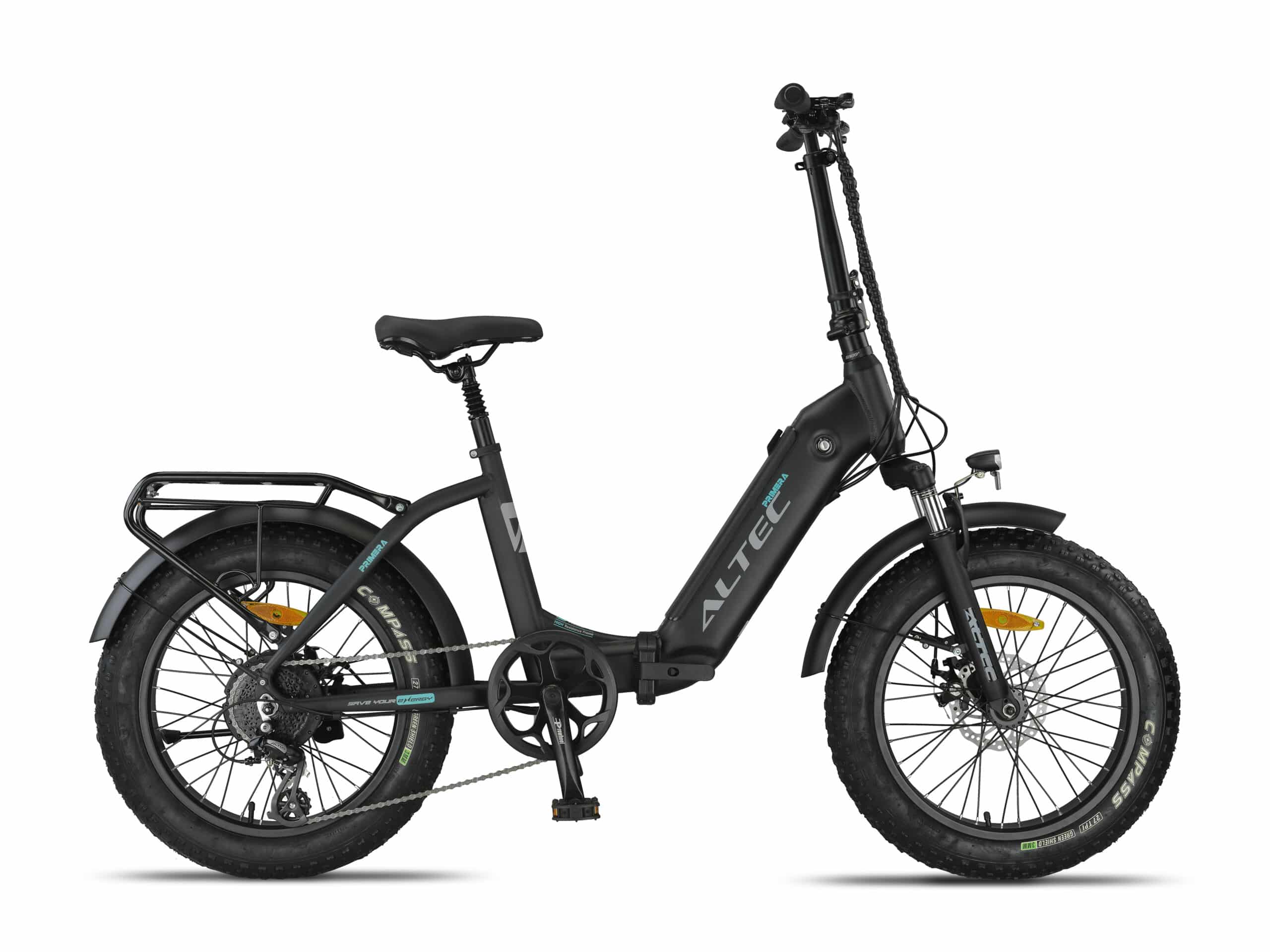 Altec Primera 8sp 480wh.10Ah Elektrische Vouwfiets 20 inch 41 cm Zwart Mat
