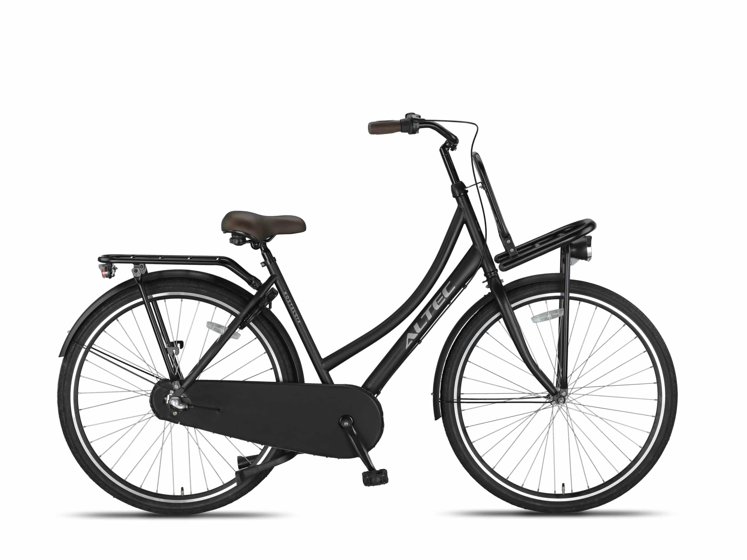 Altec Nostalgia Dames Transportfiets 28 inch 53 cm Zwart Mat