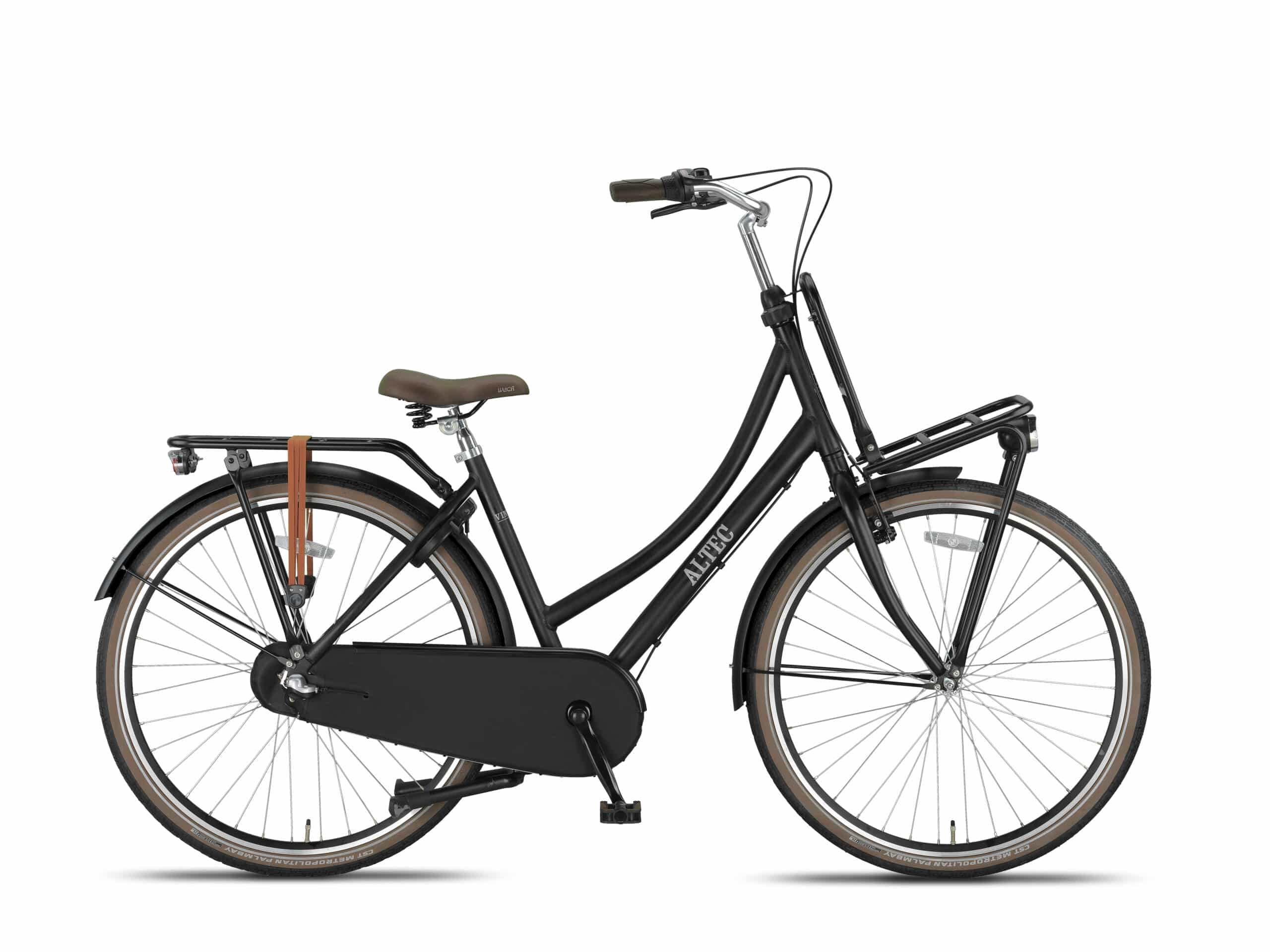 Altec Vintage Dames Transportfiets 28 inch 50 cm Zwart Mat