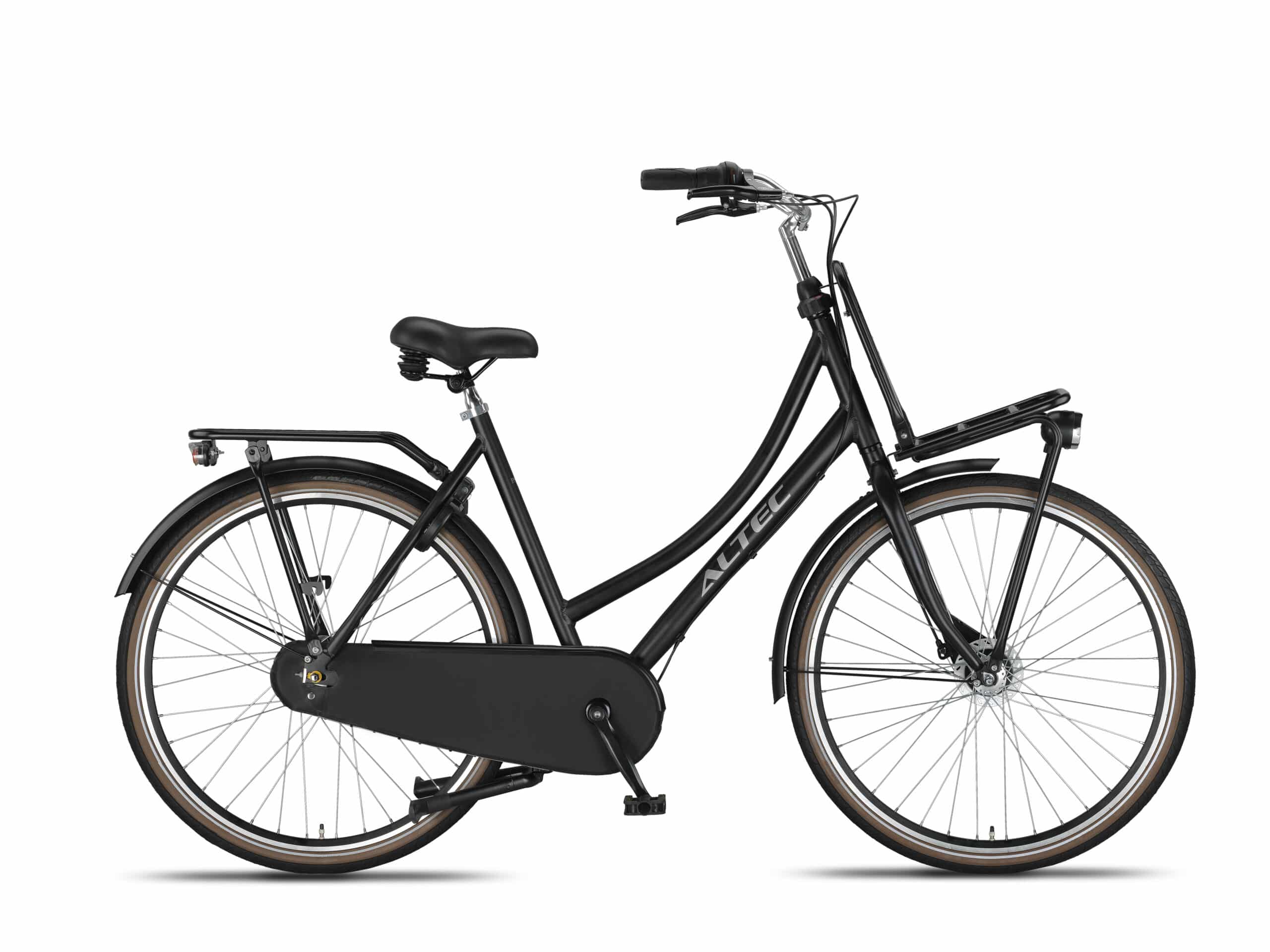 Altec Image Dames Transportfiets 28 inch 57 cm Zwart Mat