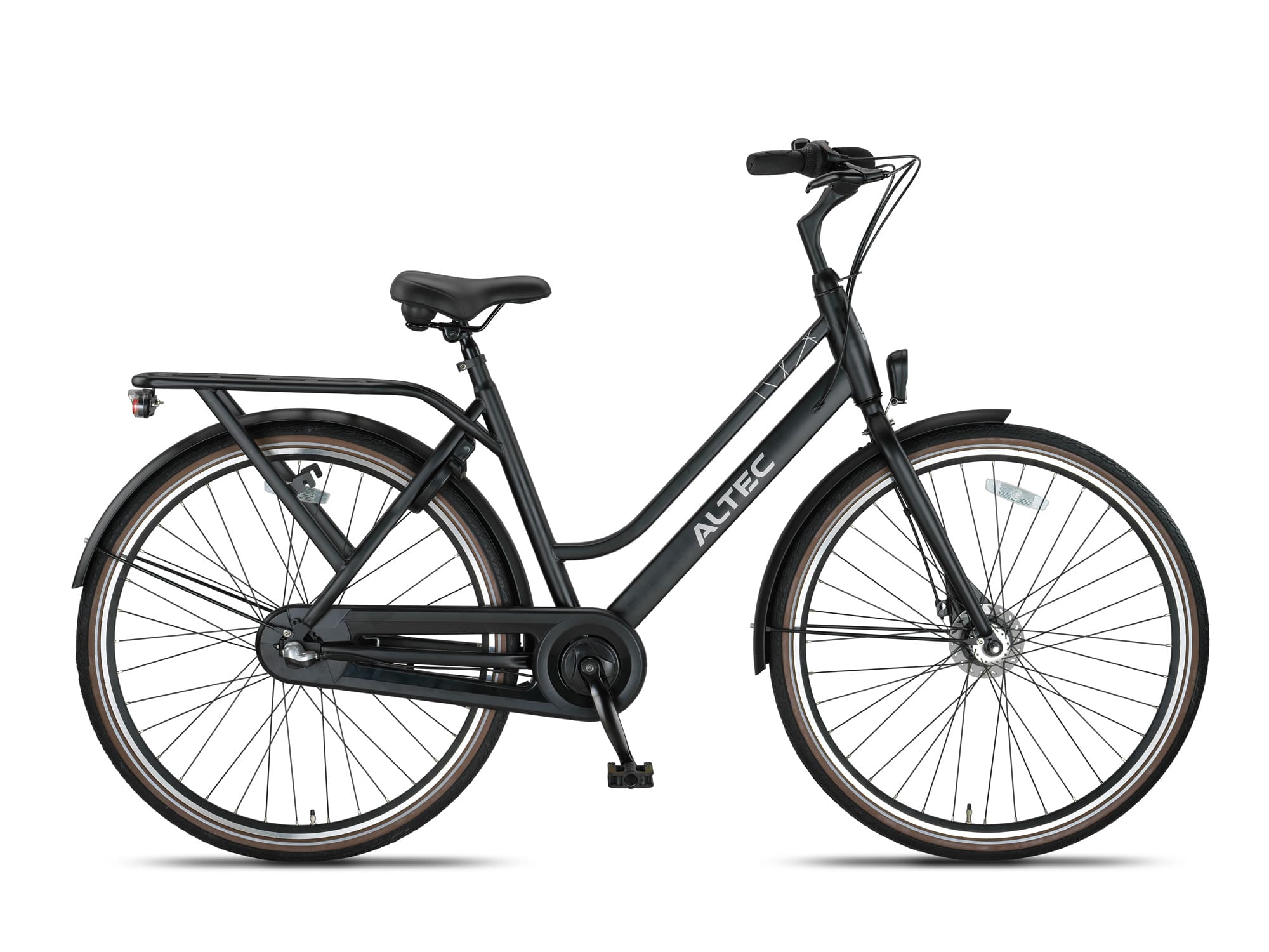 Altec Manta Damesfiets 28 inch 52 cm Zwart Mat