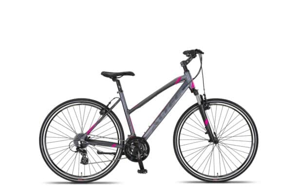 Altec Legarda Trekking V-Brakes Mountainbike 28 inch 49 cm Antraciet-pink
