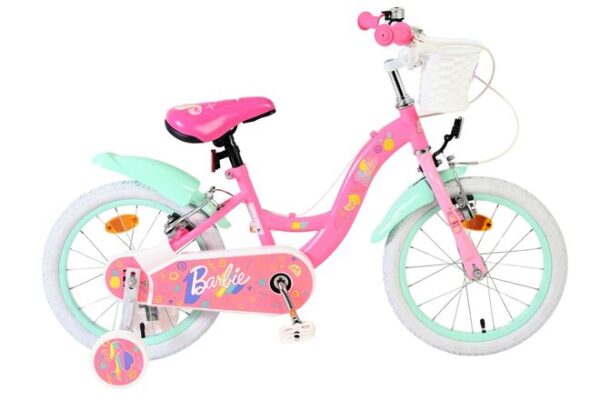 Barbie Kinderfiets 16 inch Meisjesfiets Roze Twee Handremmen