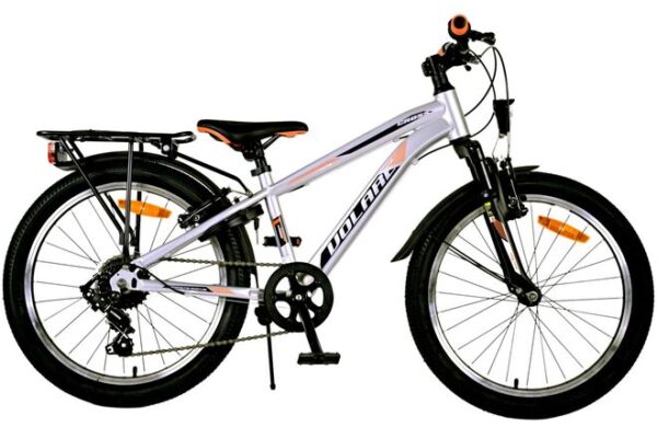 Volare Cross Kinderfiets 20 inch Jongensfiets Zilver 6 Versnellingen
