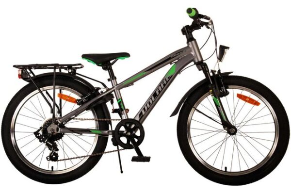 Volare Cross Kinderfiets 20 inch Jongensfiets Grijs 6 Versnellingen