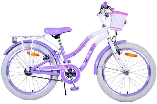 Volare Lovely Kinderfiets 20 inch Meisjesfiets Paars Twee Handremmen