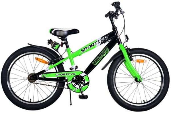 Volare Sportivo Kinderfiets 20 inch Jongensfiets Groen Twee Handremmen