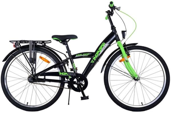 Volare Thombike Kinderfiets 24 inch Jongensfiets Groen Zwart 3 Versnellingen