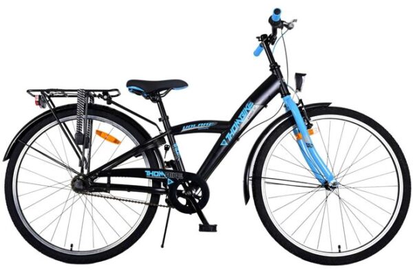Volare Thombike 26 inch Jongensfiets Zwart Blauw 3 Versnellingen