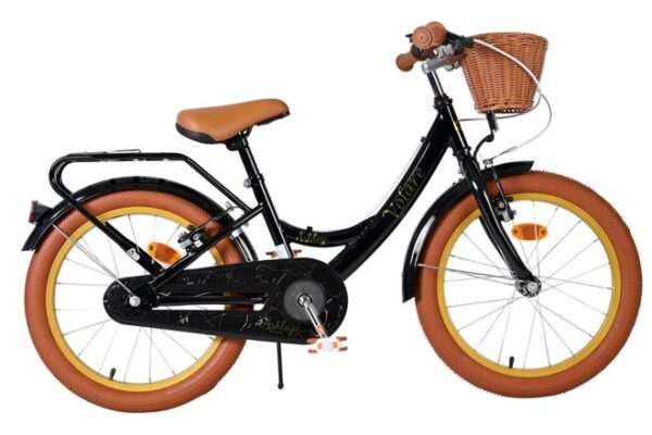 Volare Ashley Kinderfiets 18 inch Meisjesfiets Zwart Twee Handremmen
