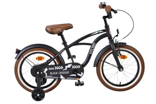 Volare Black Cruiser Kinderfiets 16 inch Jongensfiets Zwart