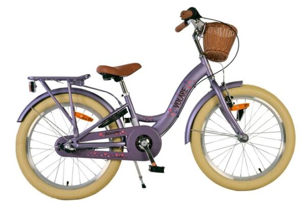 Volare Blossom Kinderfiets 20 inch Meisjesfiets Paars 3 Versnellingen