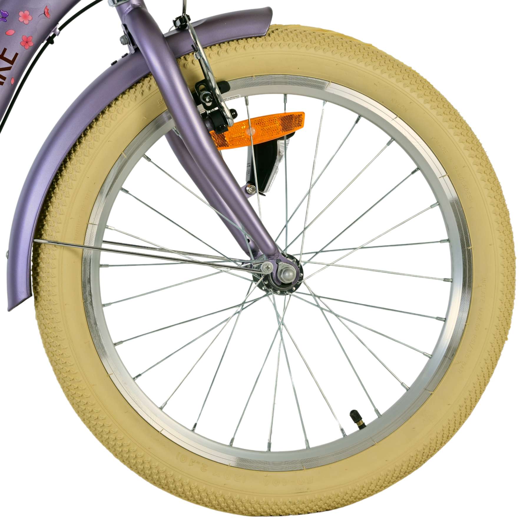 Volare Blossom Kinderfiets 20 inch Meisjesfiets Paars 3 Versnellingen - Afbeelding 3