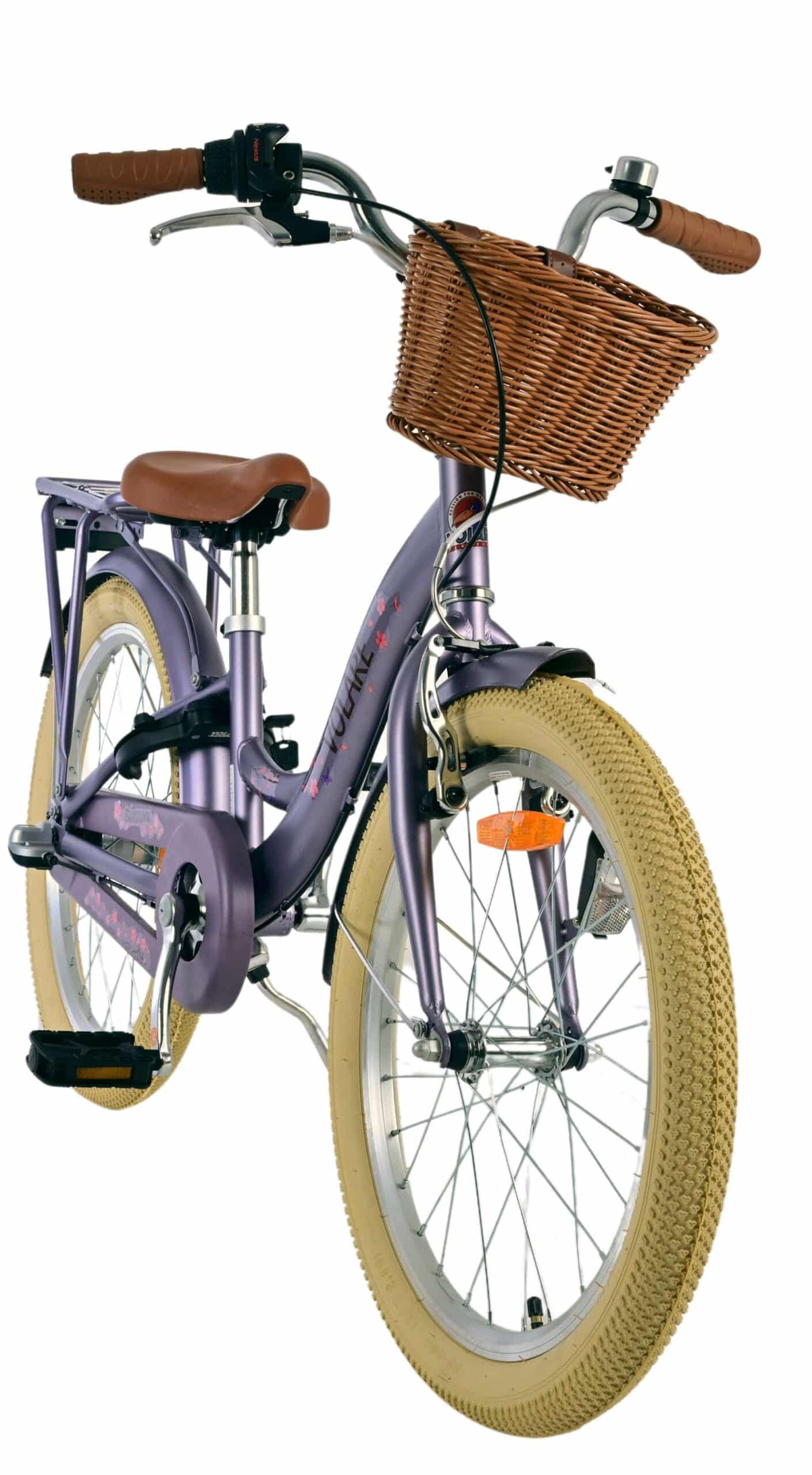 Volare Blossom Kinderfiets 20 inch Meisjesfiets Paars 3 Versnellingen - Afbeelding 6