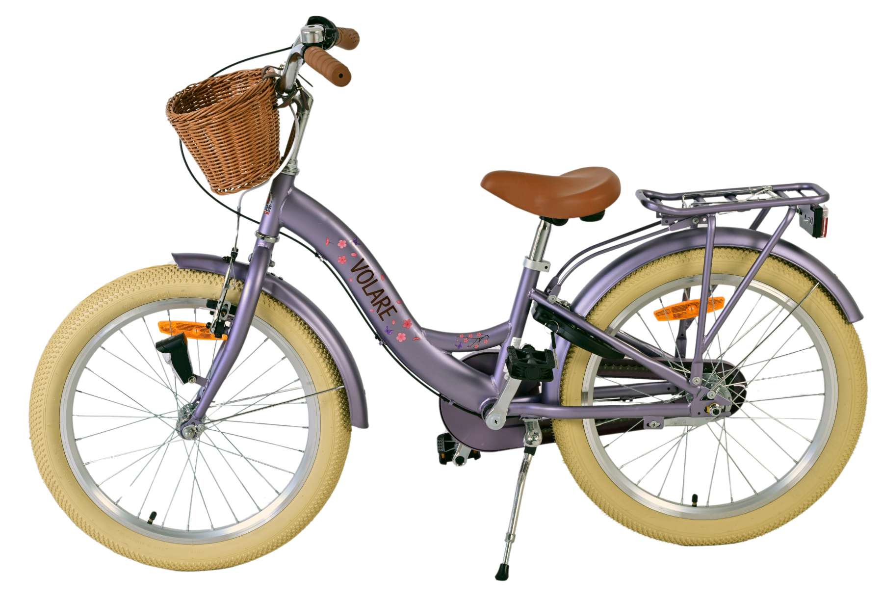 Volare Blossom Kinderfiets 20 inch Meisjesfiets Paars 3 Versnellingen - Afbeelding 8