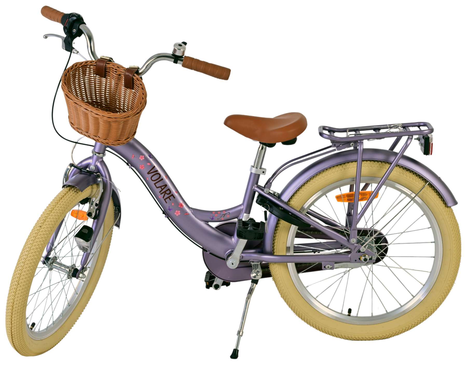 Volare Blossom Kinderfiets 20 inch Meisjesfiets Paars 3 Versnellingen - Afbeelding 9