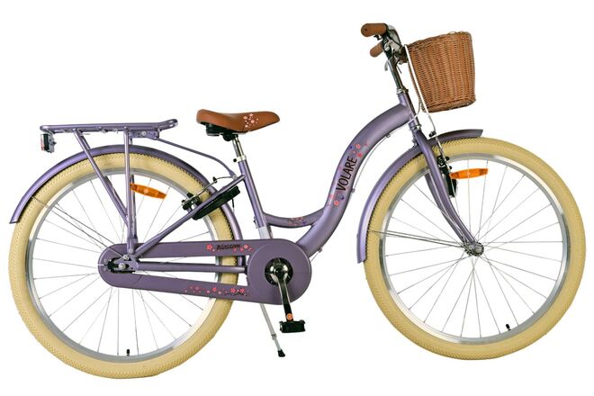 Volare Blossom 26 inch Meisjesfiets Paars Twee Handremmen