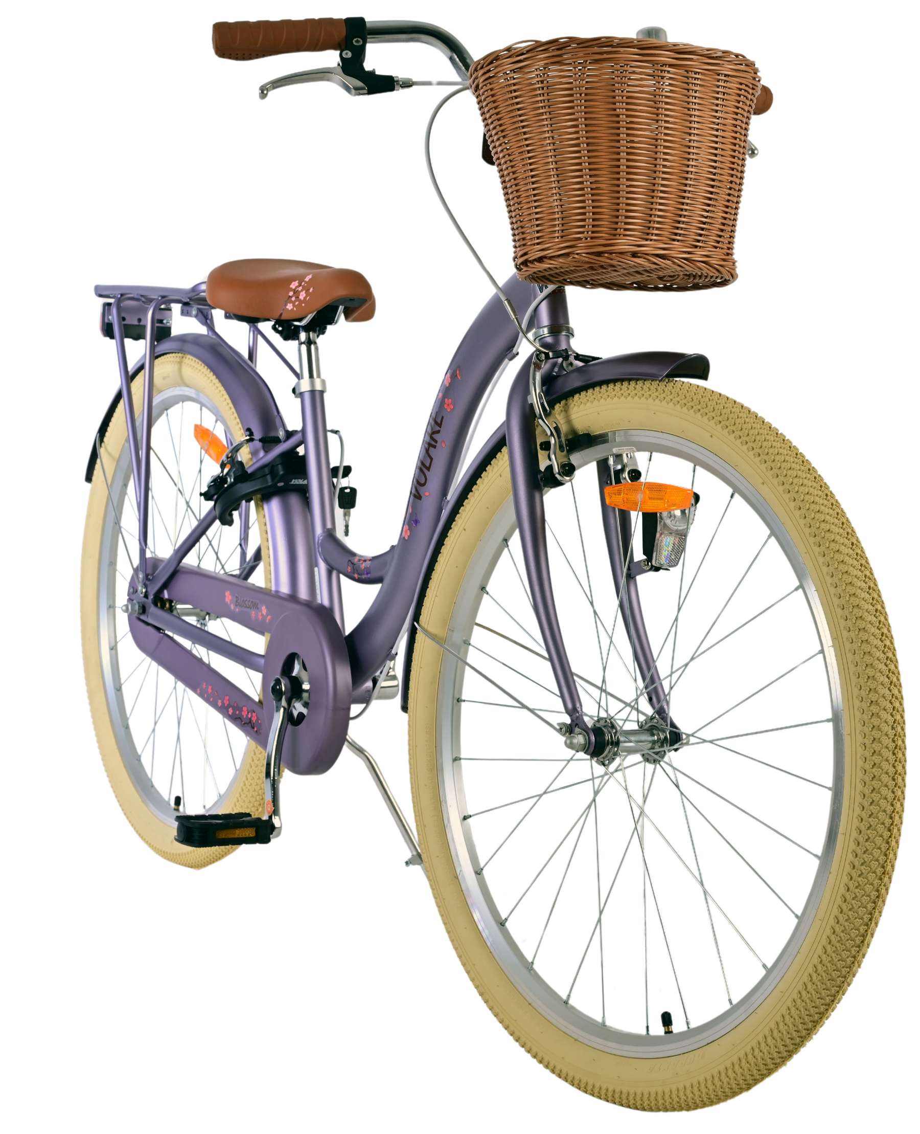 Volare Blossom 26 inch Meisjesfiets Paars Twee Handremmen - Afbeelding 6