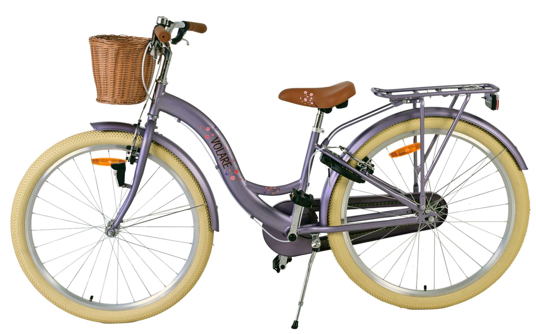 Volare Blossom 26 inch Meisjesfiets Paars Twee Handremmen - Afbeelding 8