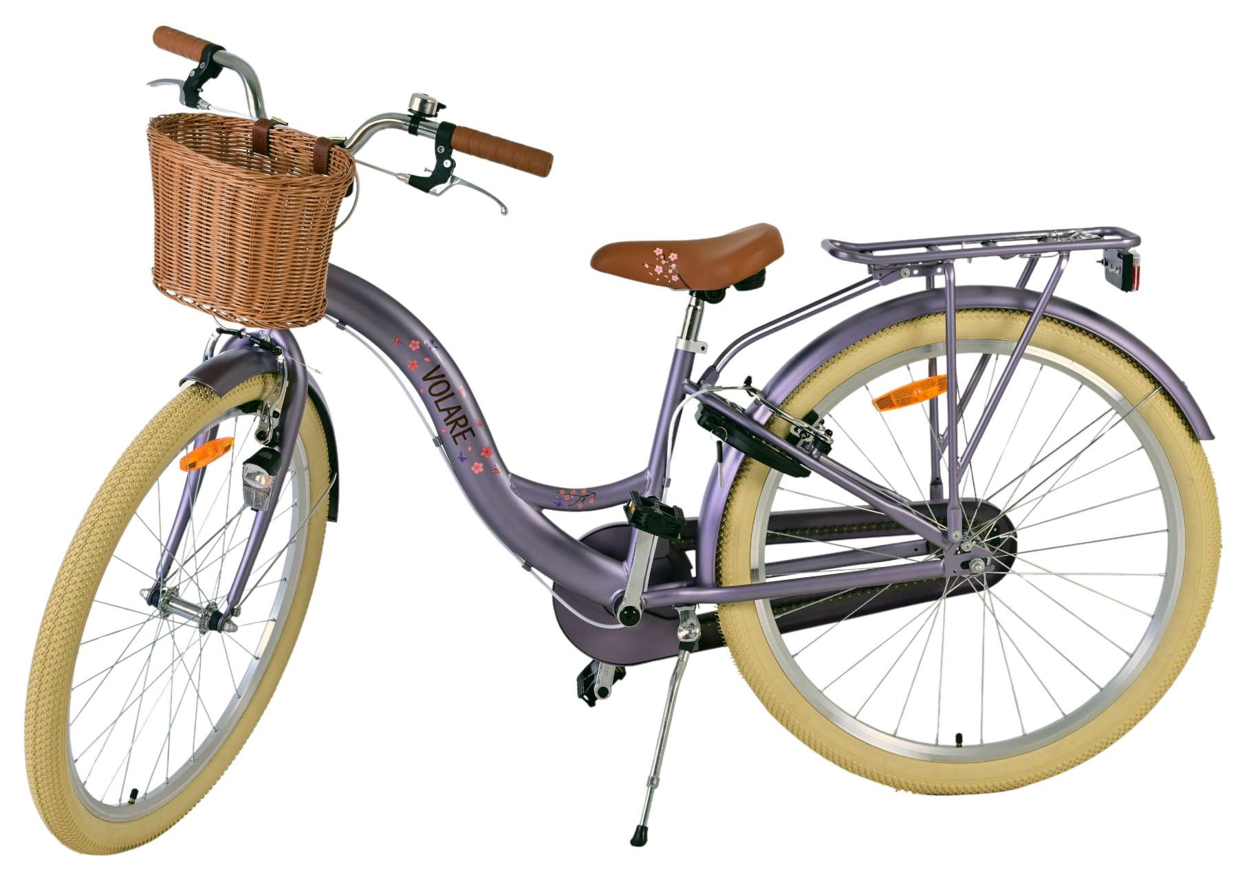 Volare Blossom 26 inch Meisjesfiets Paars Twee Handremmen - Afbeelding 9