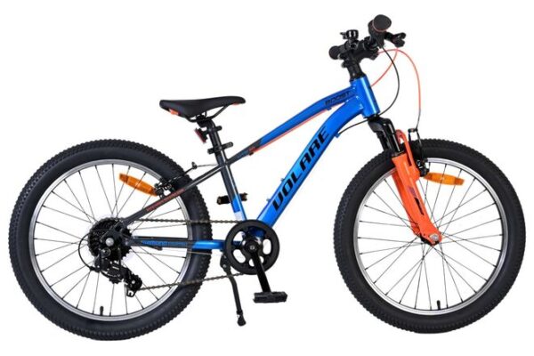 Volare Boost Kinderfiets 20 inch Jongensfiets Blauw Oranje 7 Versnellingen