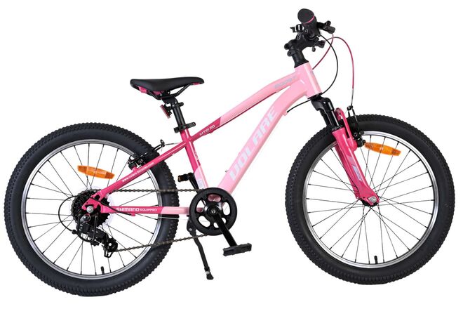 Volare Boost Kinderfiets 20 inch Meisjesfiets Roze 7 Versnellingen