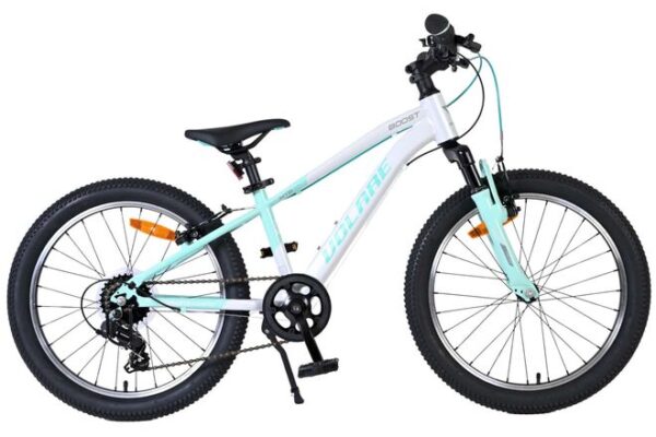 Volare Boost Kinderfiets 20 inch Meisjesfiets Wit Mintgroen 7 Versnellingen