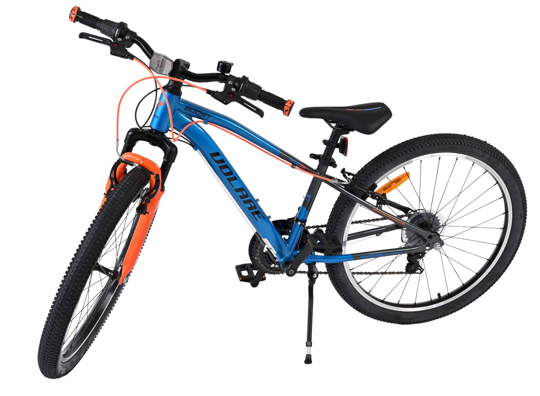 Volare Boost Kinderfiets 24 inch Jongensfiets Blauw Oranje 21 Versnellingen - Afbeelding 10