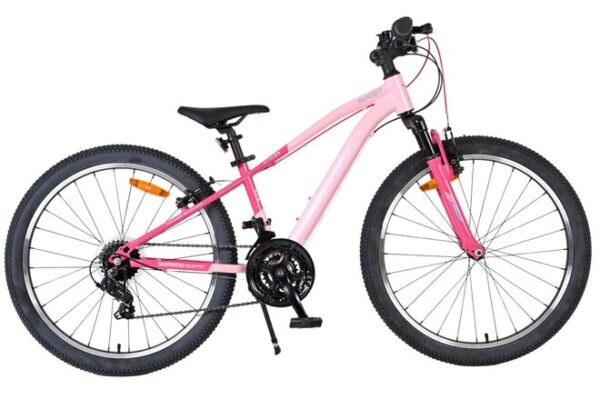 Volare Boost Kinderfiets 24 inch Meisjesfiets Roze 21 Versnellingen