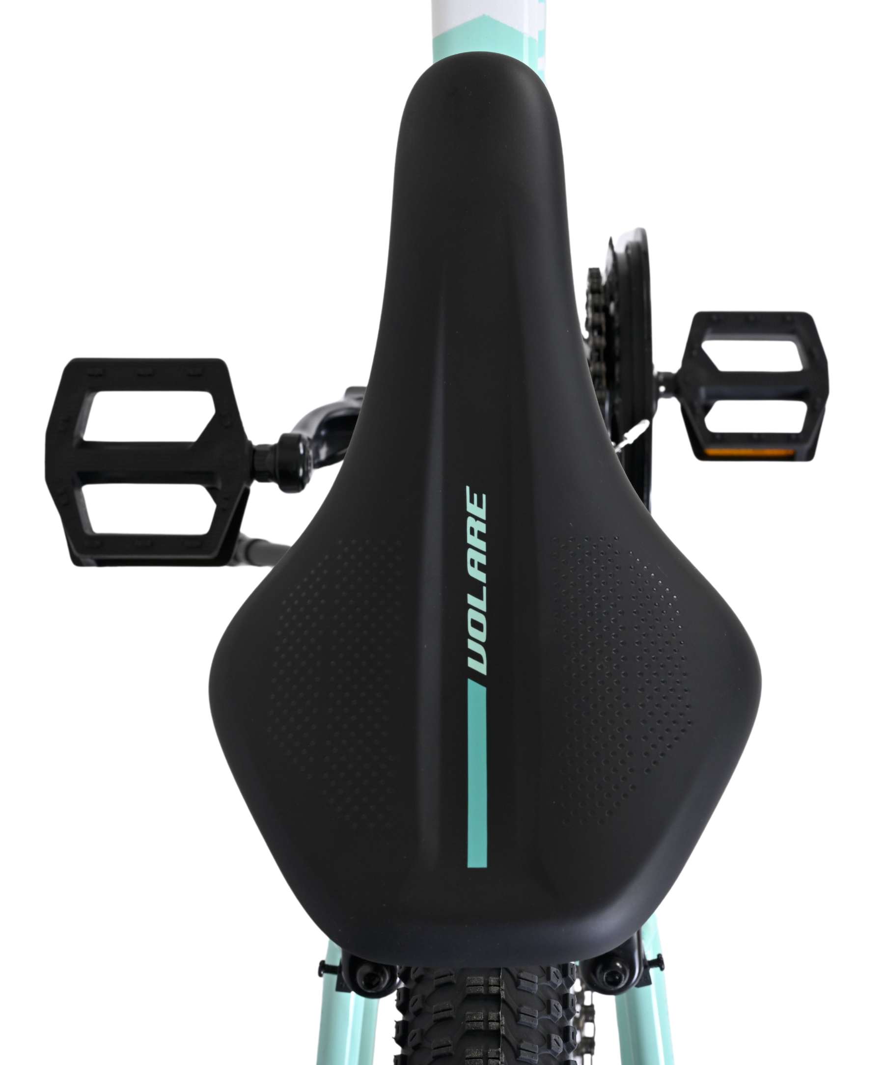 Volare Boost Kinderfiets 24 inch Meisjesfiets Wit Mintgroen 21 Versnellingen - Afbeelding 4