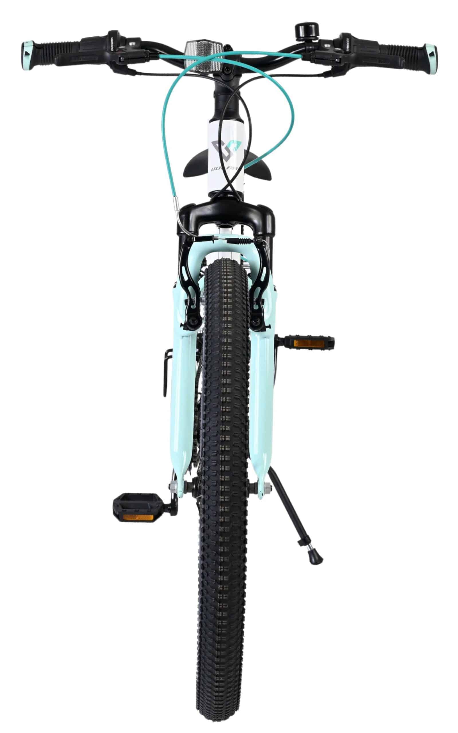 Volare Boost Kinderfiets 24 inch Meisjesfiets Wit Mintgroen 21 Versnellingen - Afbeelding 7