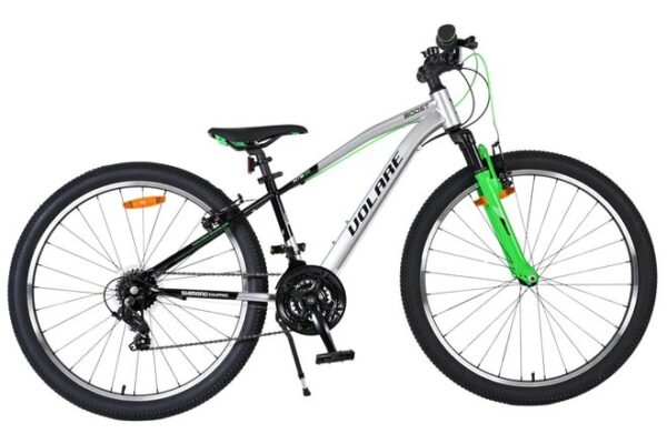 Volare Boost 26 inch Jongensfiets Zilver Groen 21 Versnellingen