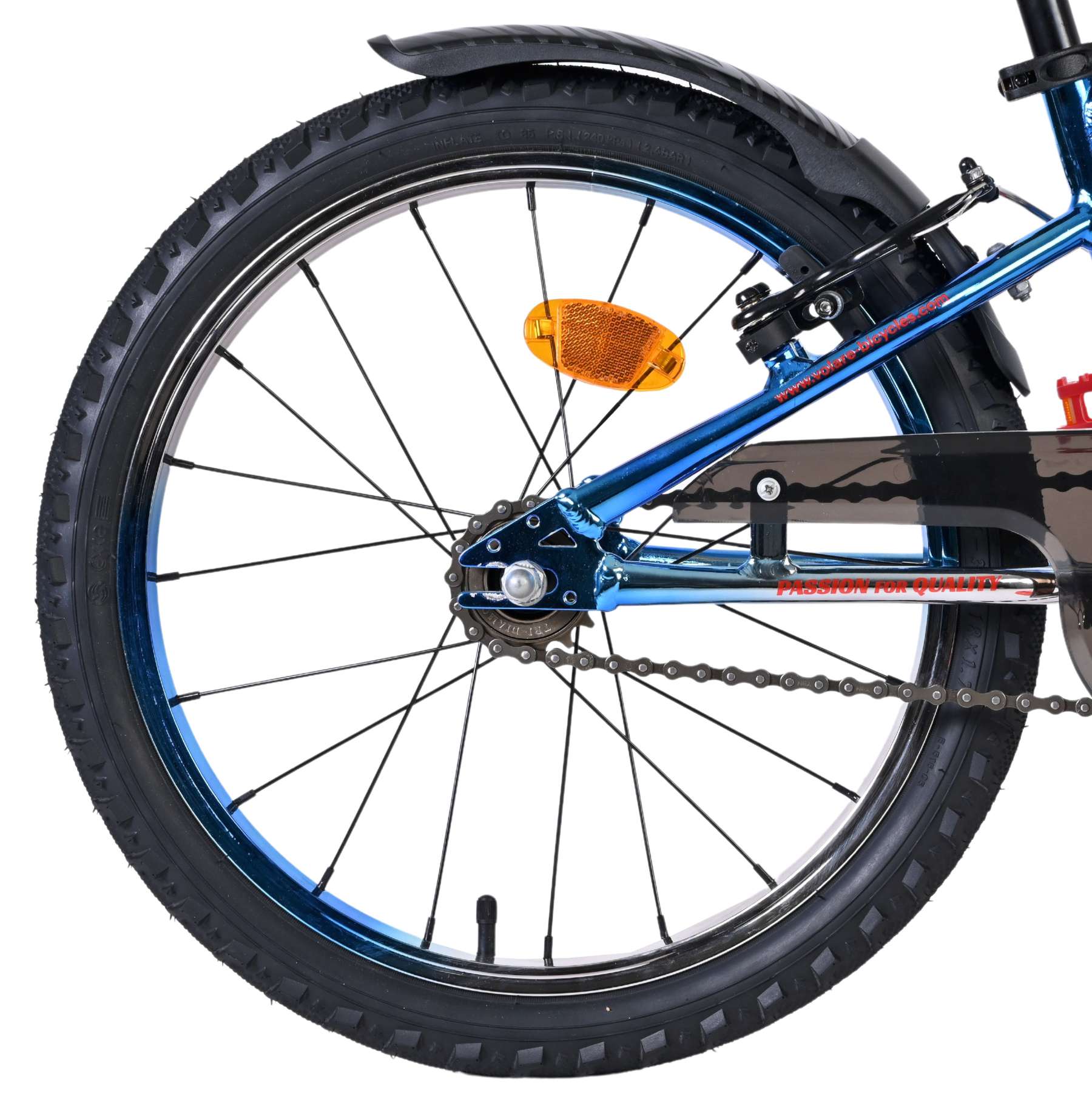 Volare Chrome Kinderfiets 18 inch Jongensfiets Blauw - Afbeelding 2
