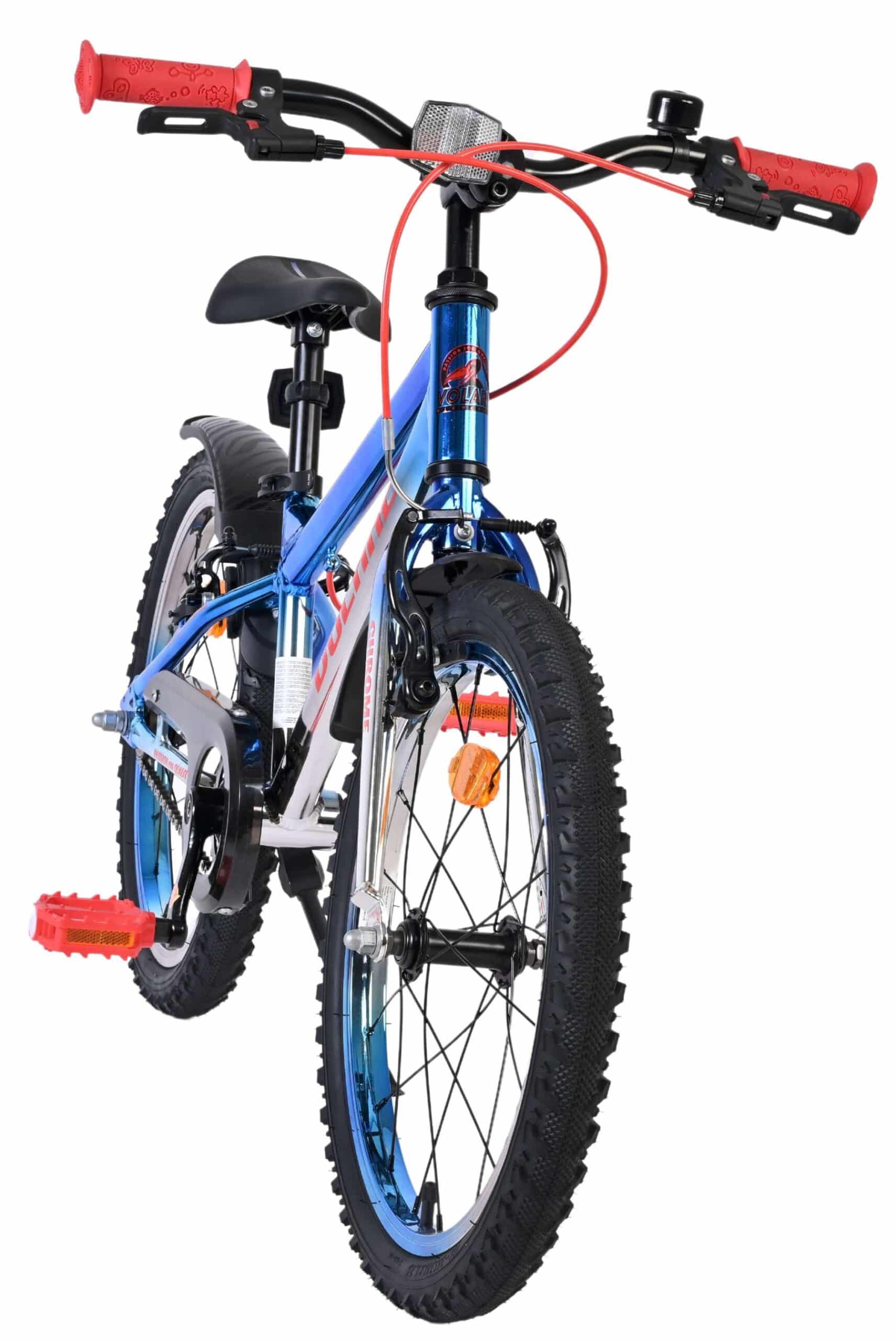 Volare Chrome Kinderfiets 18 inch Jongensfiets Blauw - Afbeelding 5