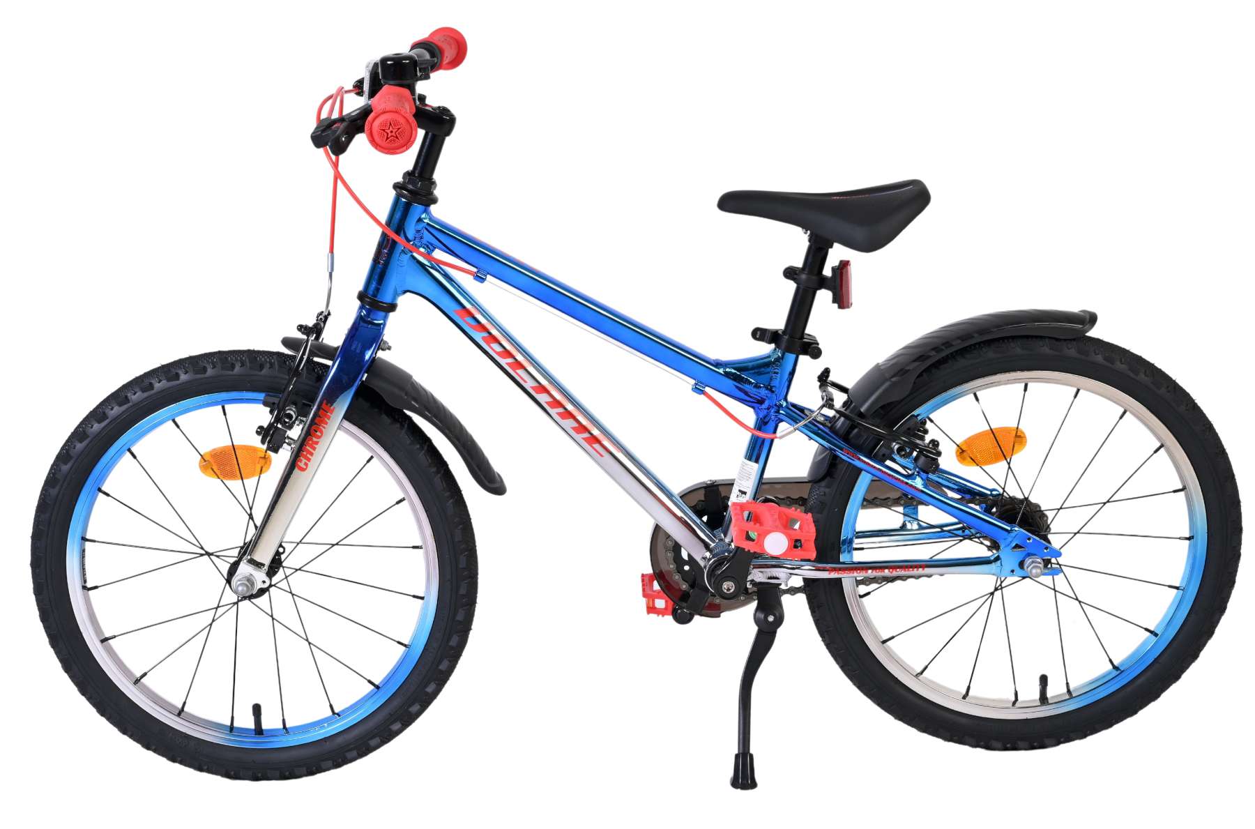Volare Chrome Kinderfiets 16 inch Jongensfiets Blauw - Afbeelding 7