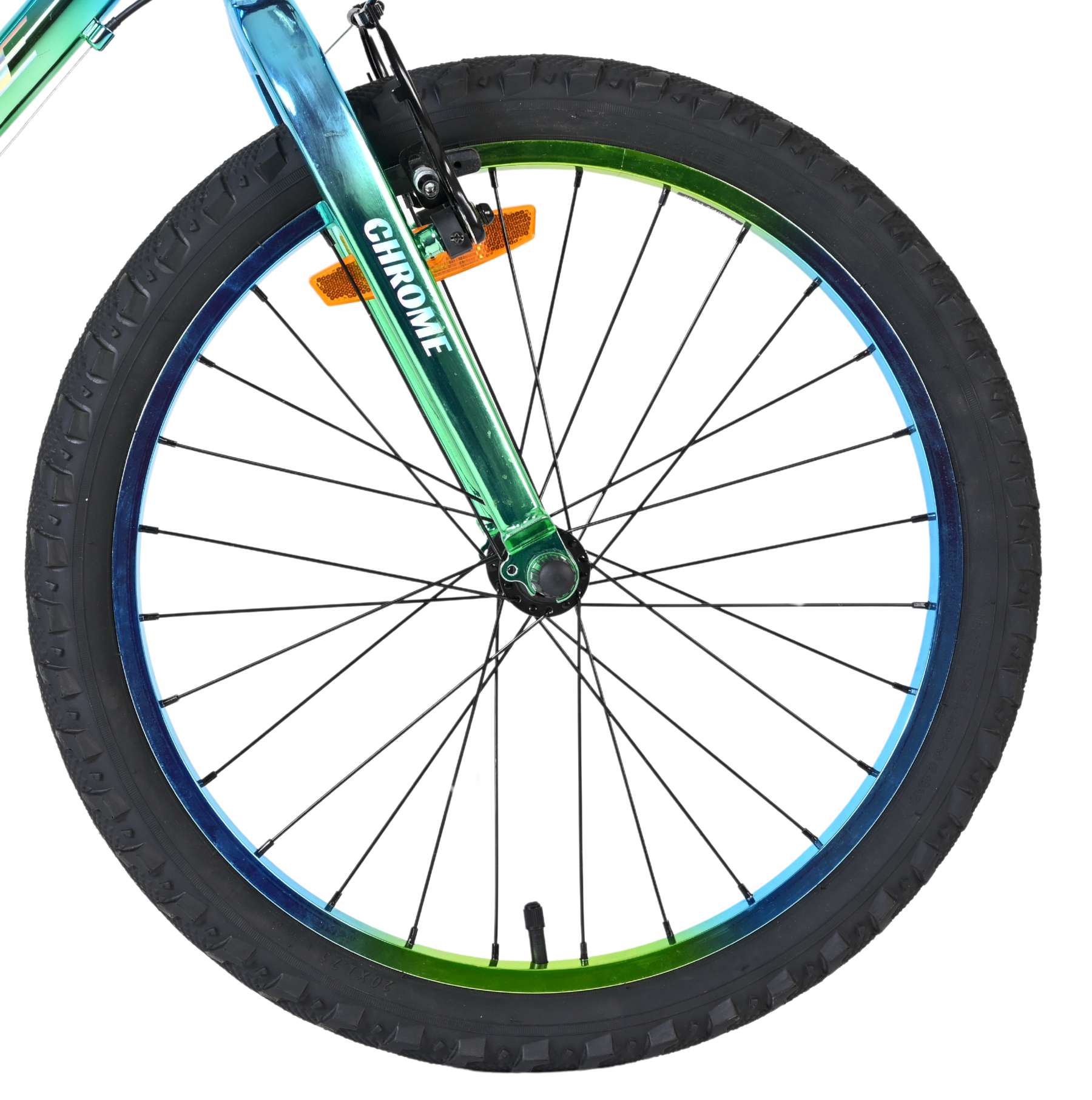 Volare Chrome Kinderfiets 20 inch Jongensfiets Blauw Twee Handremmen - Afbeelding 3