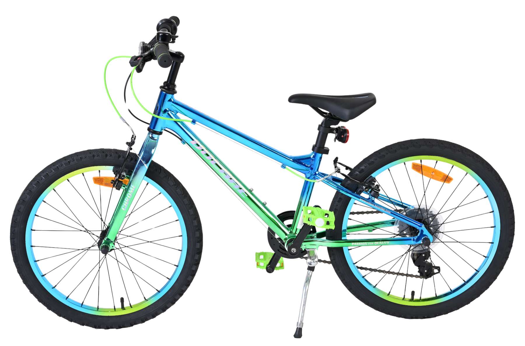 Volare Chrome Kinderfiets 20 inch Jongensfiets Blauw Twee Handremmen - Afbeelding 8