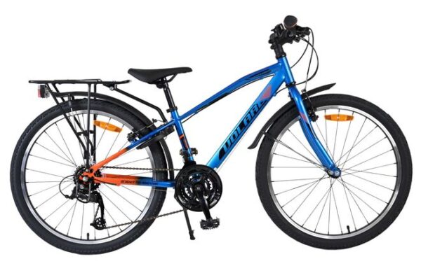 Volare Explorer Kinderfiets 24 inch Jongensfiets Blauw 18 Versnellingen