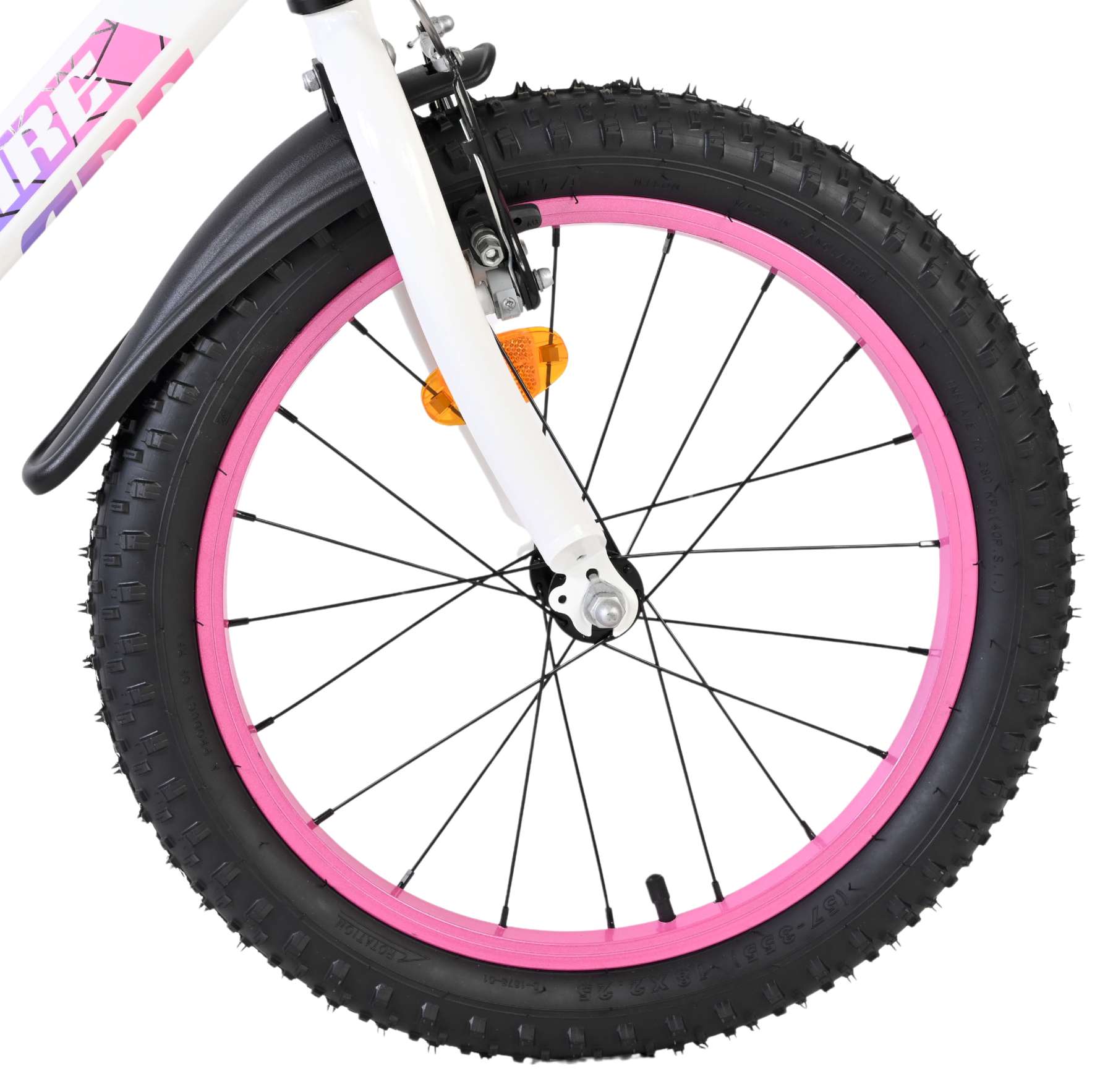 Volare Lily Kinderfiets 18 inch Meisjesfiets Wit Twee Handremmen - Afbeelding 3