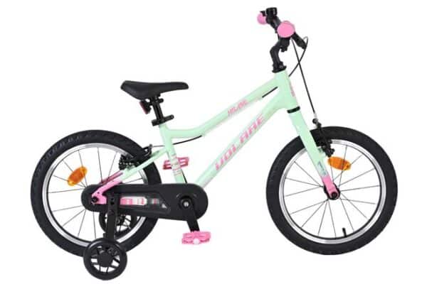 Volare Milano Kinderfiets 16 inch Meisjesfiets Mintgroen Twee Handremmen