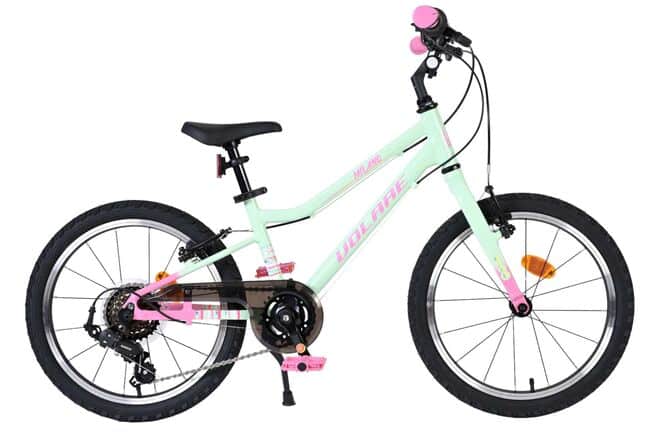 Volare Milano Kinderfiets 18 inch Meisjesfiets Mintgroen 6 Versnellingen