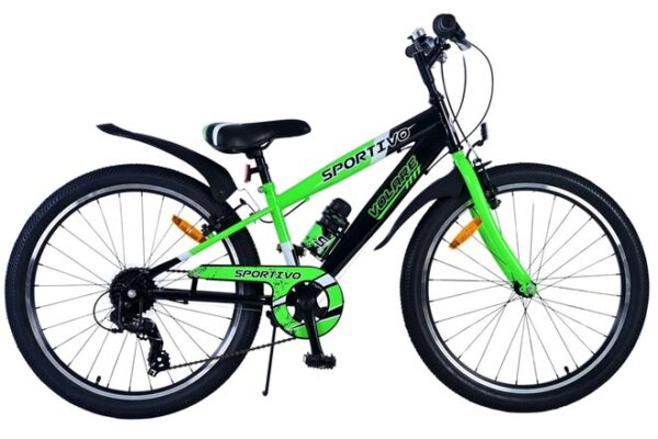Volare Sportivo Kinderfiets 24 inch Jongensfiets Groen 7 Versnellingen