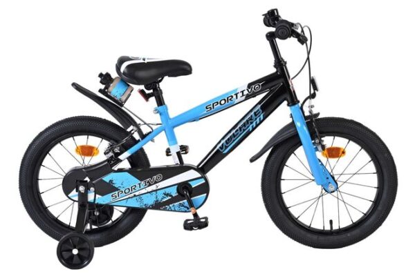 Volare Sportivo Kinderfiets 16 inch Jongensfiets Blauw Twee Handremmen