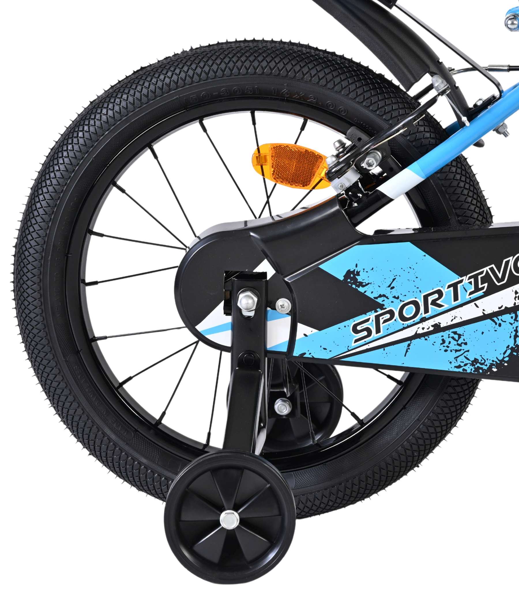 Volare Sportivo Kinderfiets 16 inch Jongensfiets Blauw Twee Handremmen - Afbeelding 2