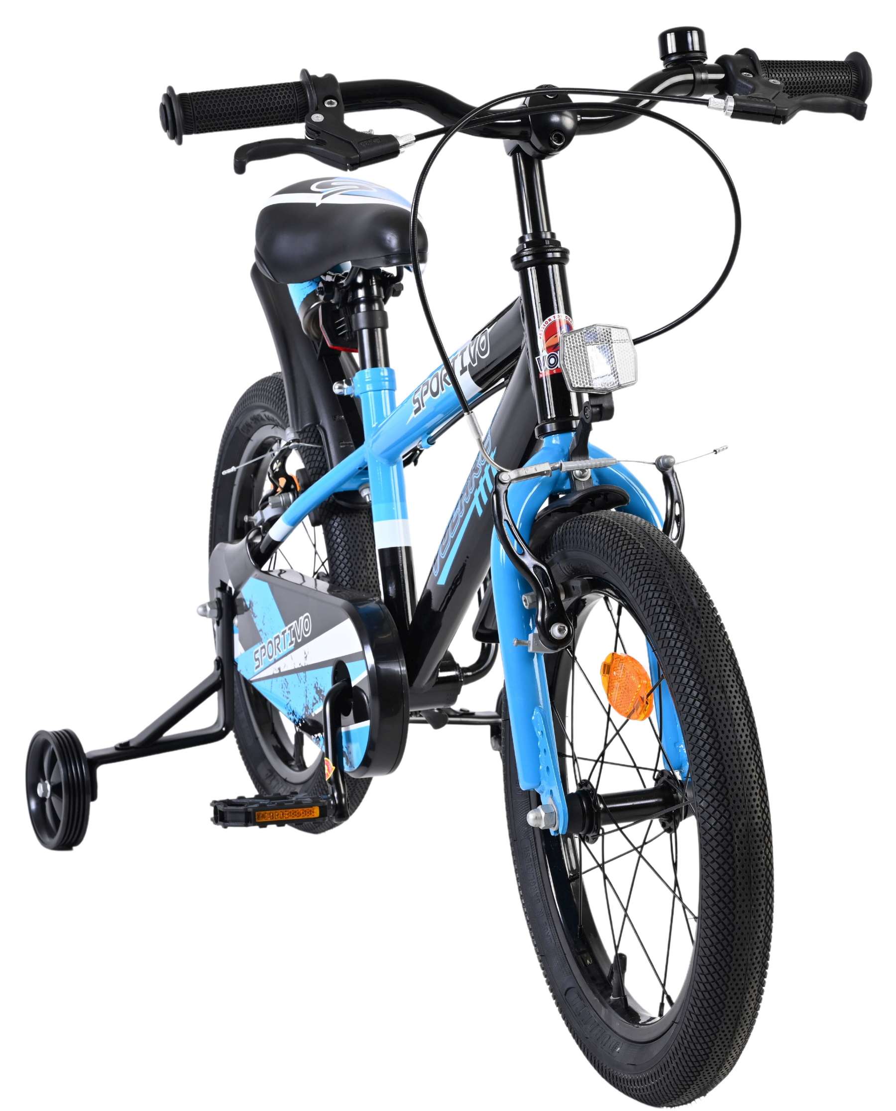 Volare Sportivo Kinderfiets 16 inch Jongensfiets Blauw Twee Handremmen - Afbeelding 6