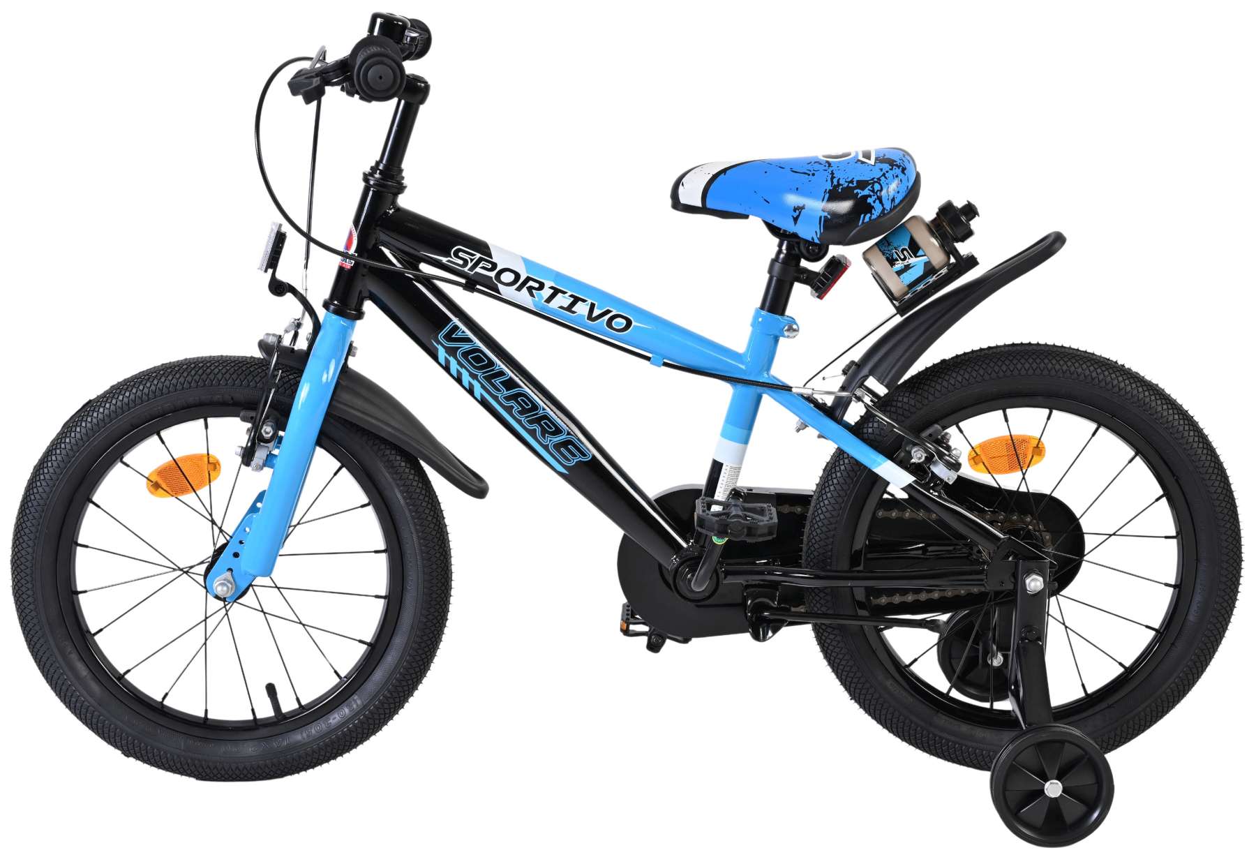 Volare Sportivo Kinderfiets 16 inch Jongensfiets Blauw Twee Handremmen - Afbeelding 9